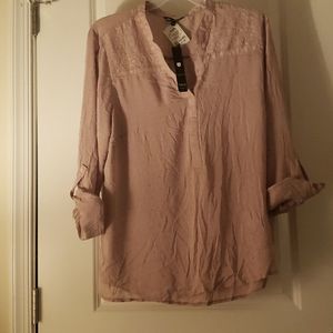 Light and Breezy Mauve Blouse